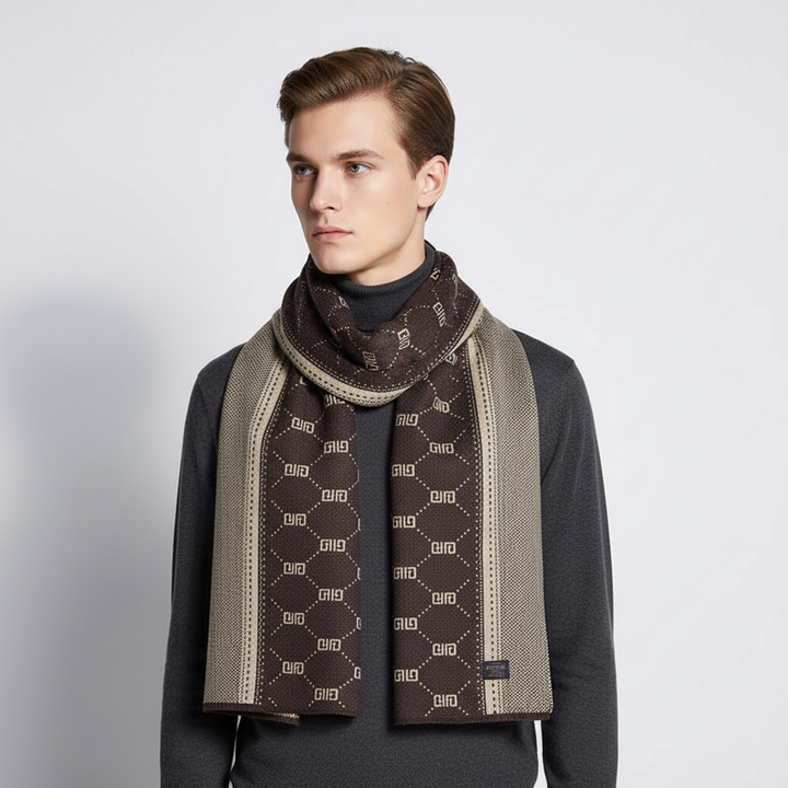Męski szalik z delikatnej kaszmiru - Cozyline