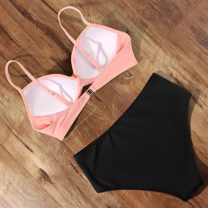 Komplet bikini z wysokim stanem i skręconym przodem - Patti