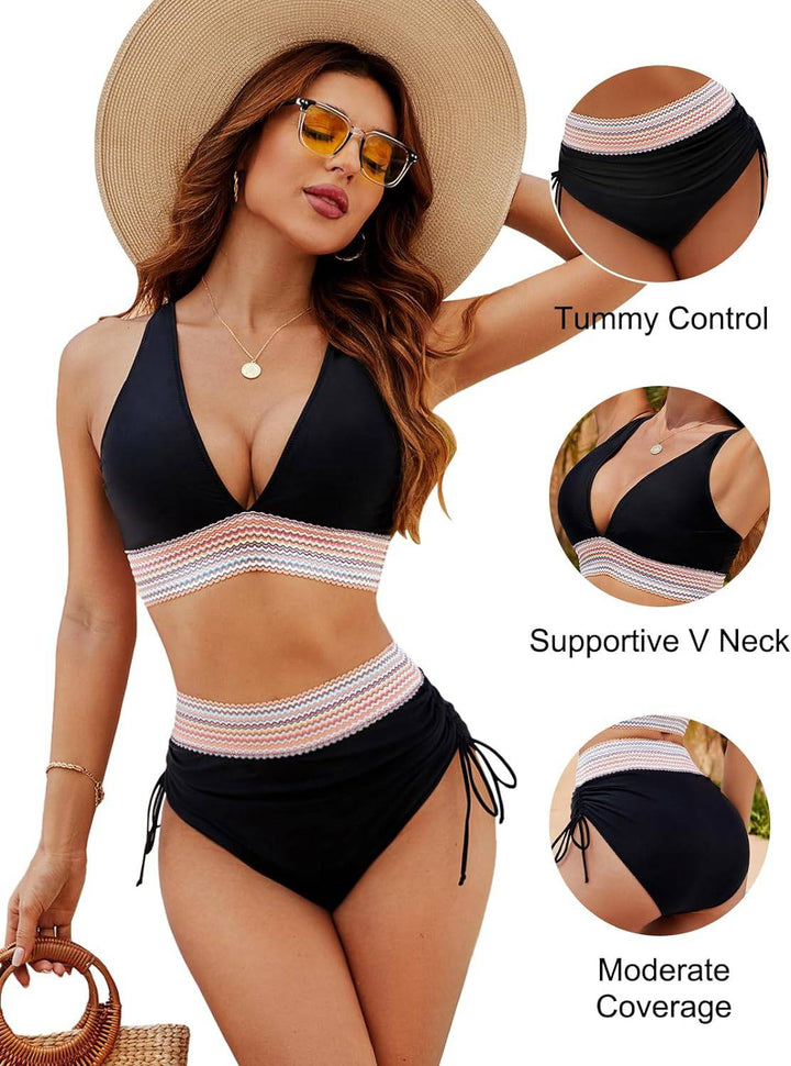 Komplet bikini z wysokim stanem - Mandy