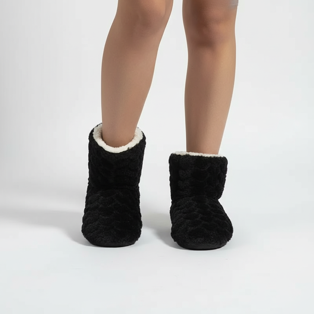 Wysokie klapki domowe - FluffBoot