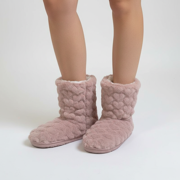 Wysokie klapki domowe - FluffBoot