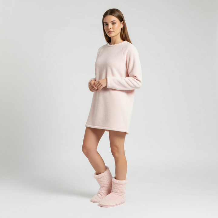 Wysokie klapki domowe - FluffBoot