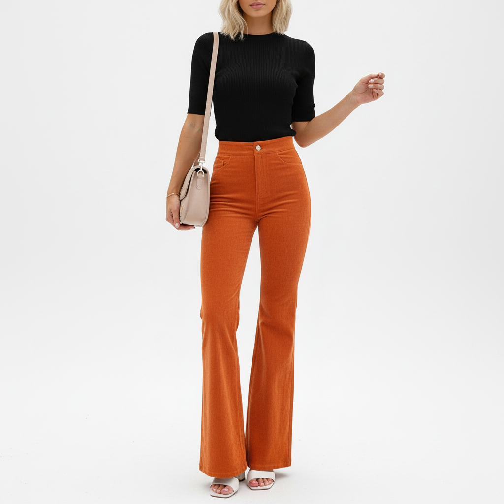 Spodnie o wysokim stanie - Bettina