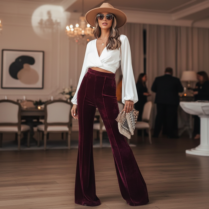 Wysokiej jakości spodnie flare - Evelynn