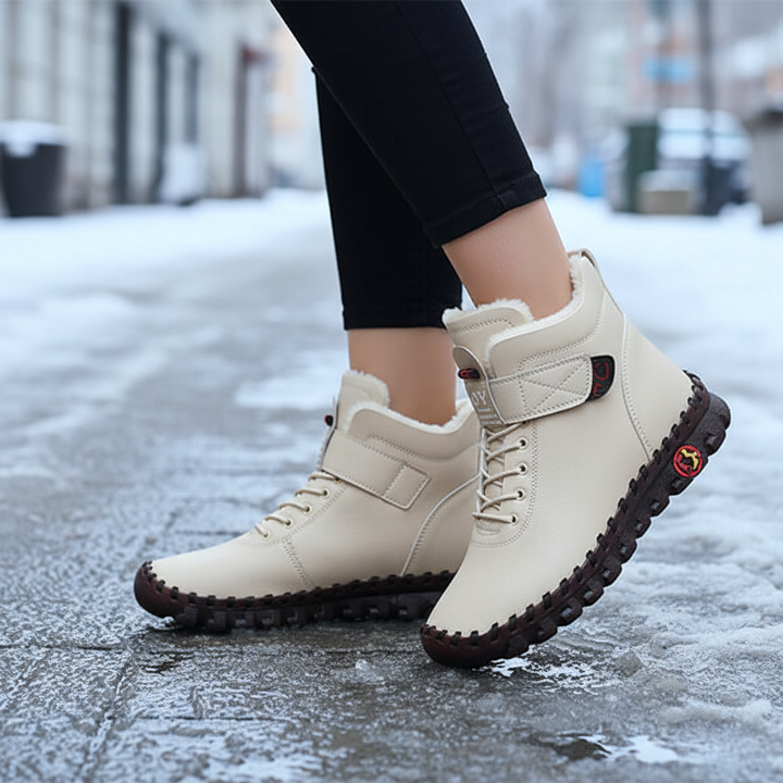 Wysokie damskie buty z wyściółką - Jessica