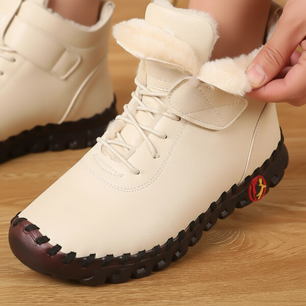 Wysokie damskie buty z wyściółką - Jessica