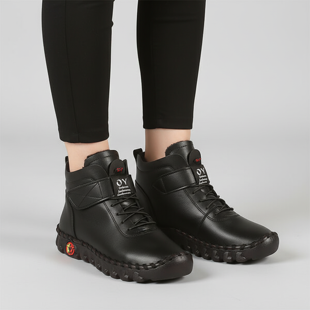 Wysokie damskie buty z wyściółką - Jessica