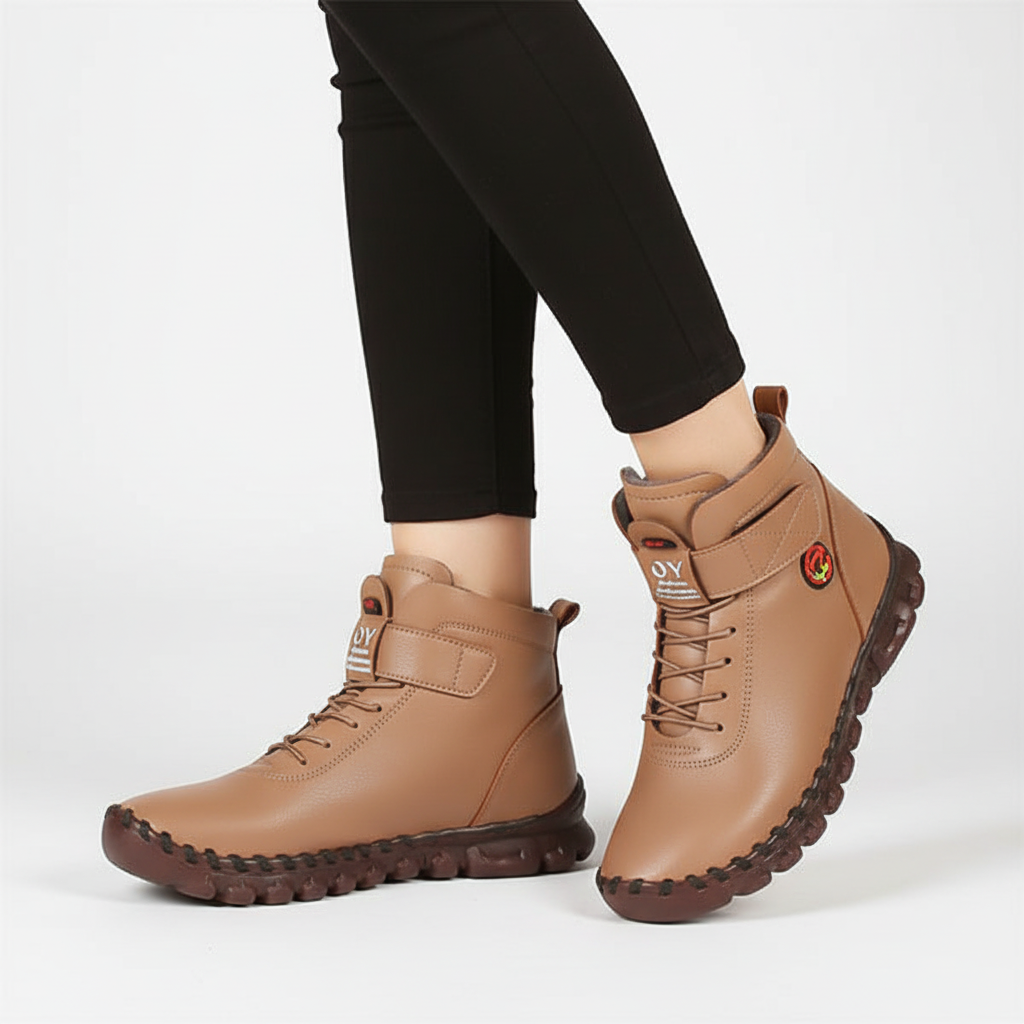 Wysokie damskie buty z wyściółką - Jessica