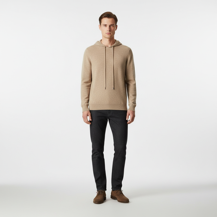 Hoodie z wełny merino - Finn