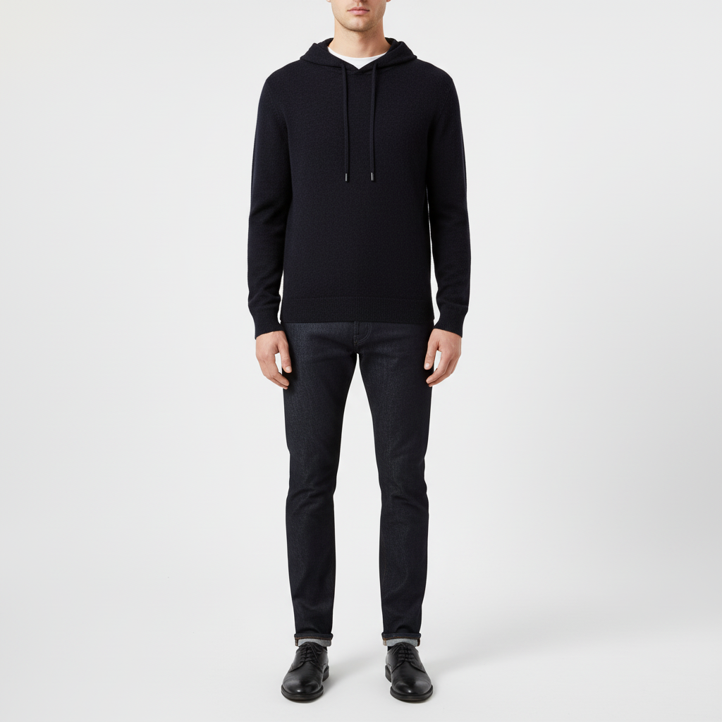 Hoodie z wełny merino - Finn