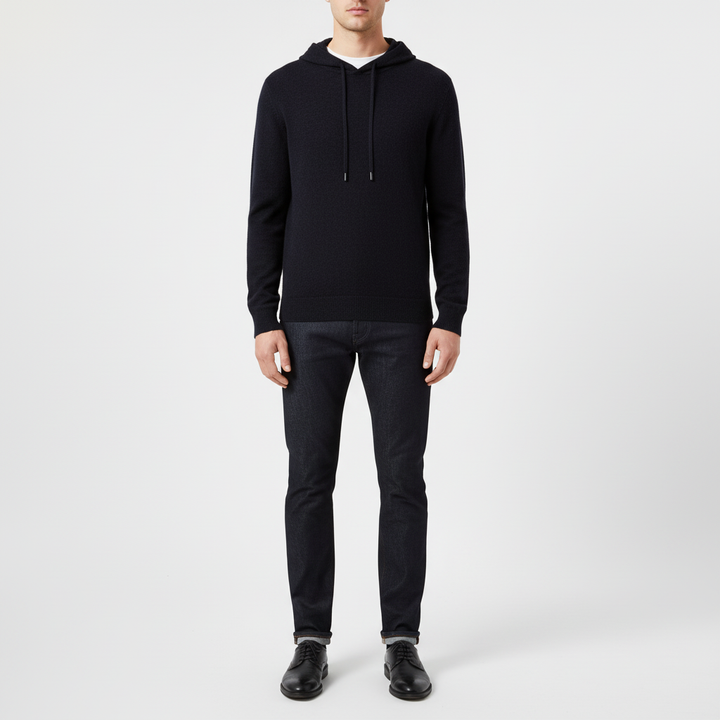 Hoodie z wełny merino - Finn