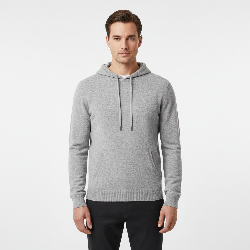 Hoodie z wełny merino - Finn