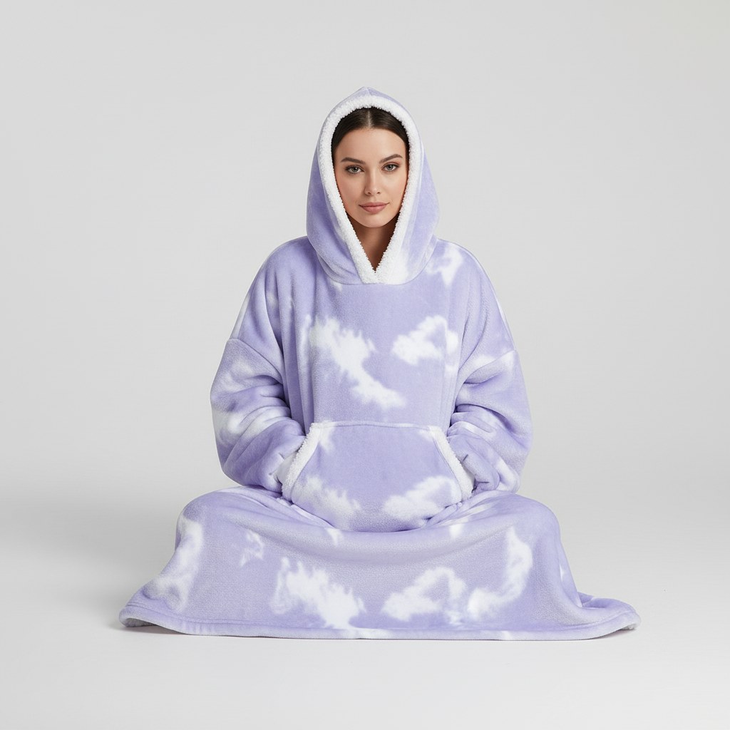 Hoodie i koc połączone - SnuggleBlanket