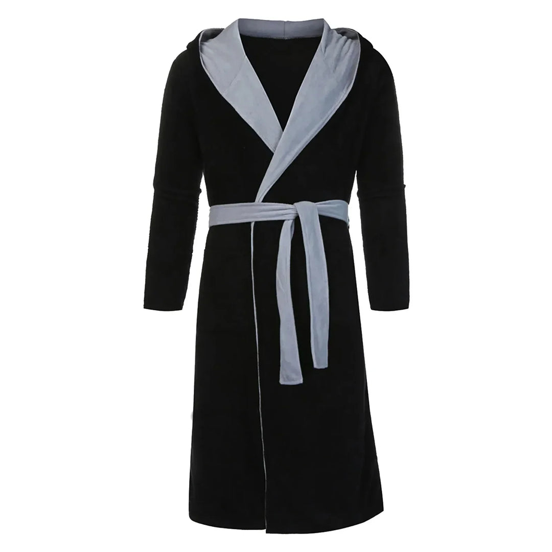 Szlafrok kąpielowy w stylu kimono z paskiem - Mario