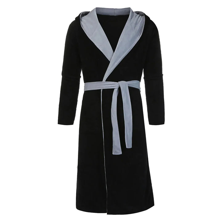 Szlafrok kąpielowy w stylu kimono z paskiem - Mario