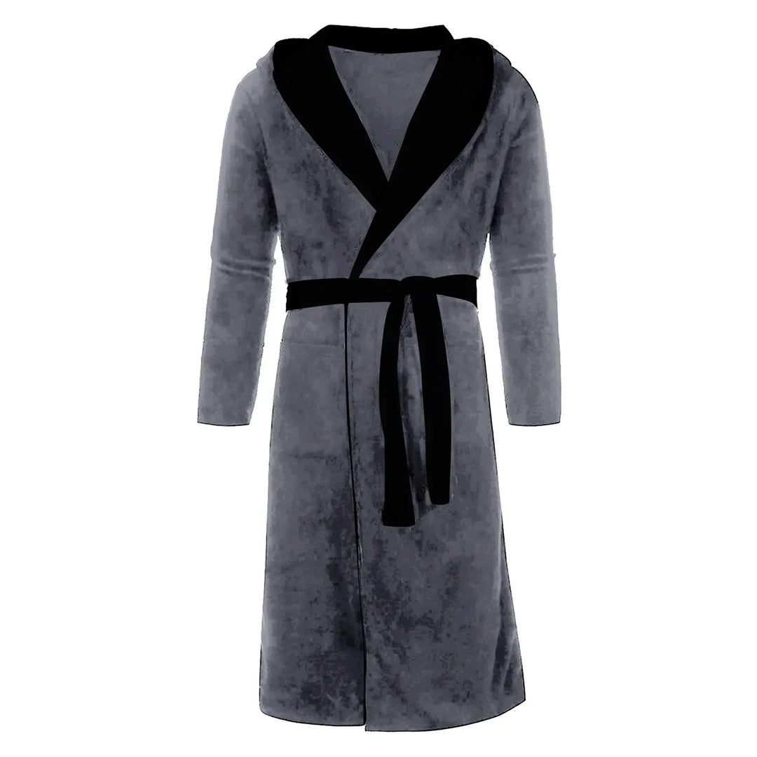 Szlafrok kąpielowy w stylu kimono z paskiem - Mario