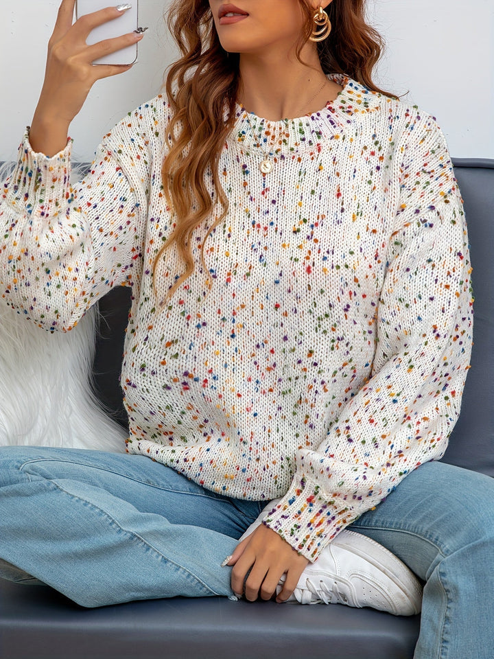 Klasyczny sweter okrągły - Martina