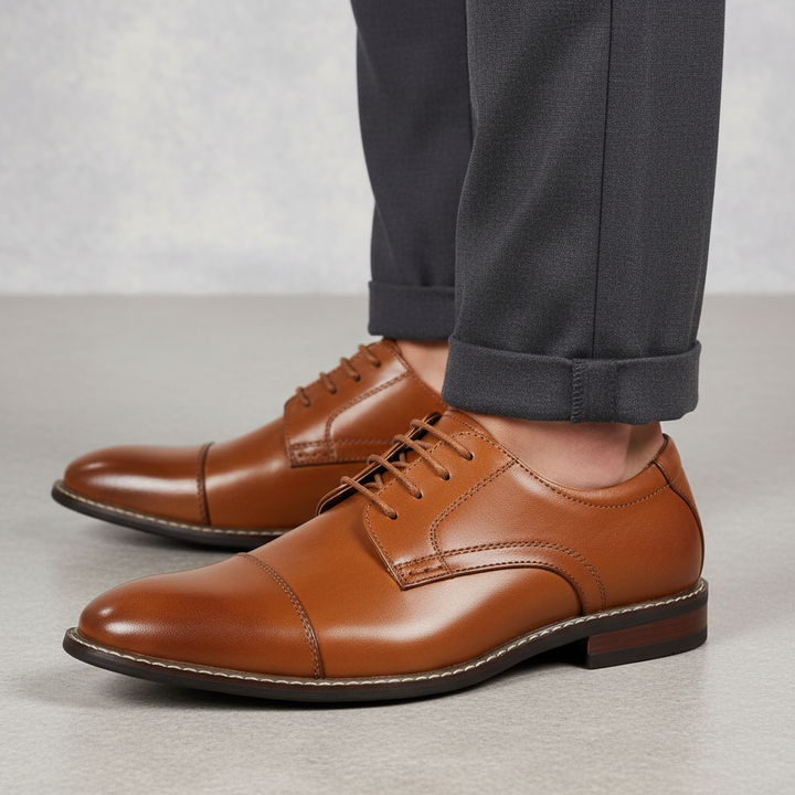 Klasyczne pantofle męskie w stylu wingtip - Oliver
