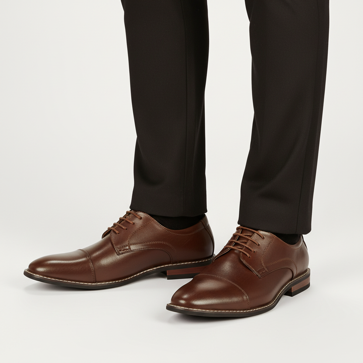 Klasyczne pantofle męskie w stylu wingtip - Oliver