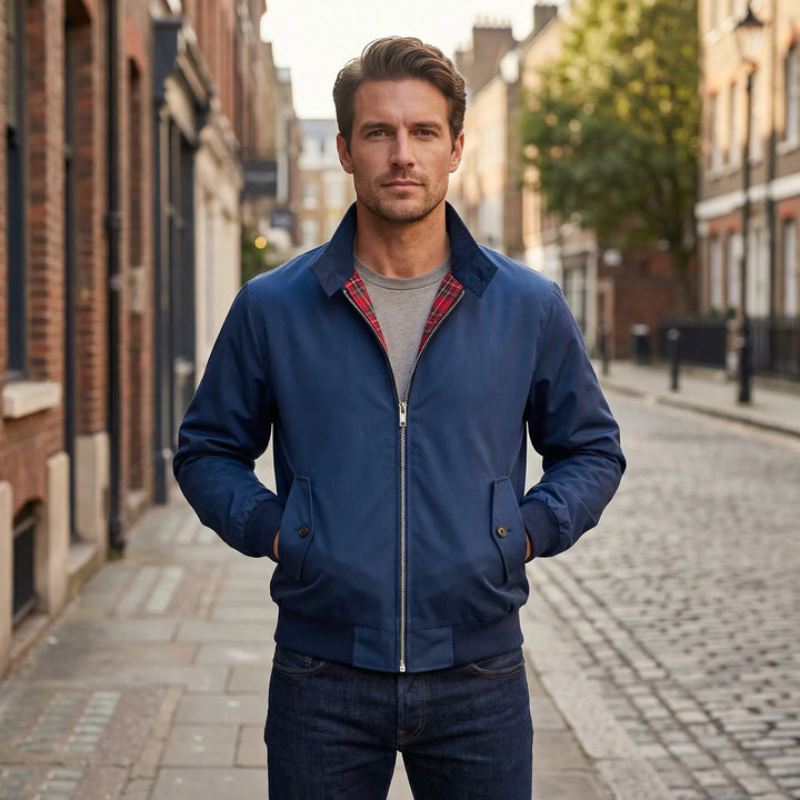 Klasyczny design kurtki Harrington - Damien