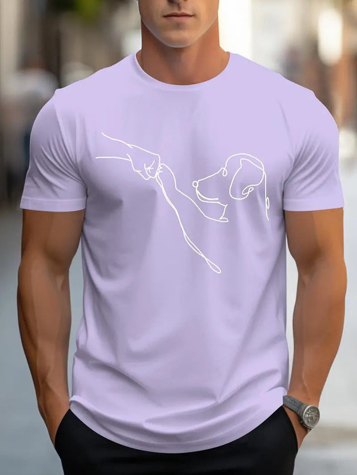 T-shirt męski z krótkim rękawem - Conner