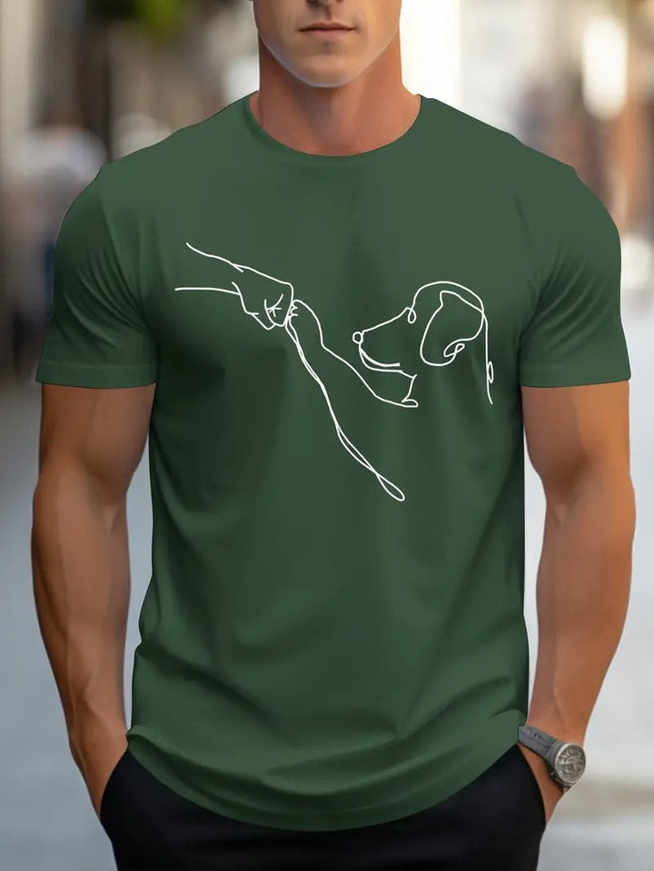 T-shirt męski z krótkim rękawem - Conner