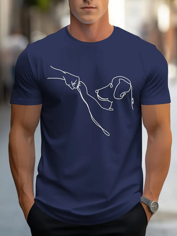 T-shirt męski z krótkim rękawem - Conner