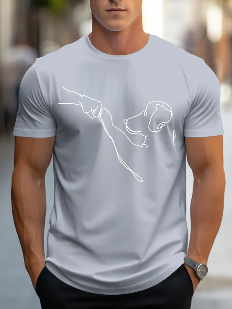T-shirt męski z krótkim rękawem - Conner