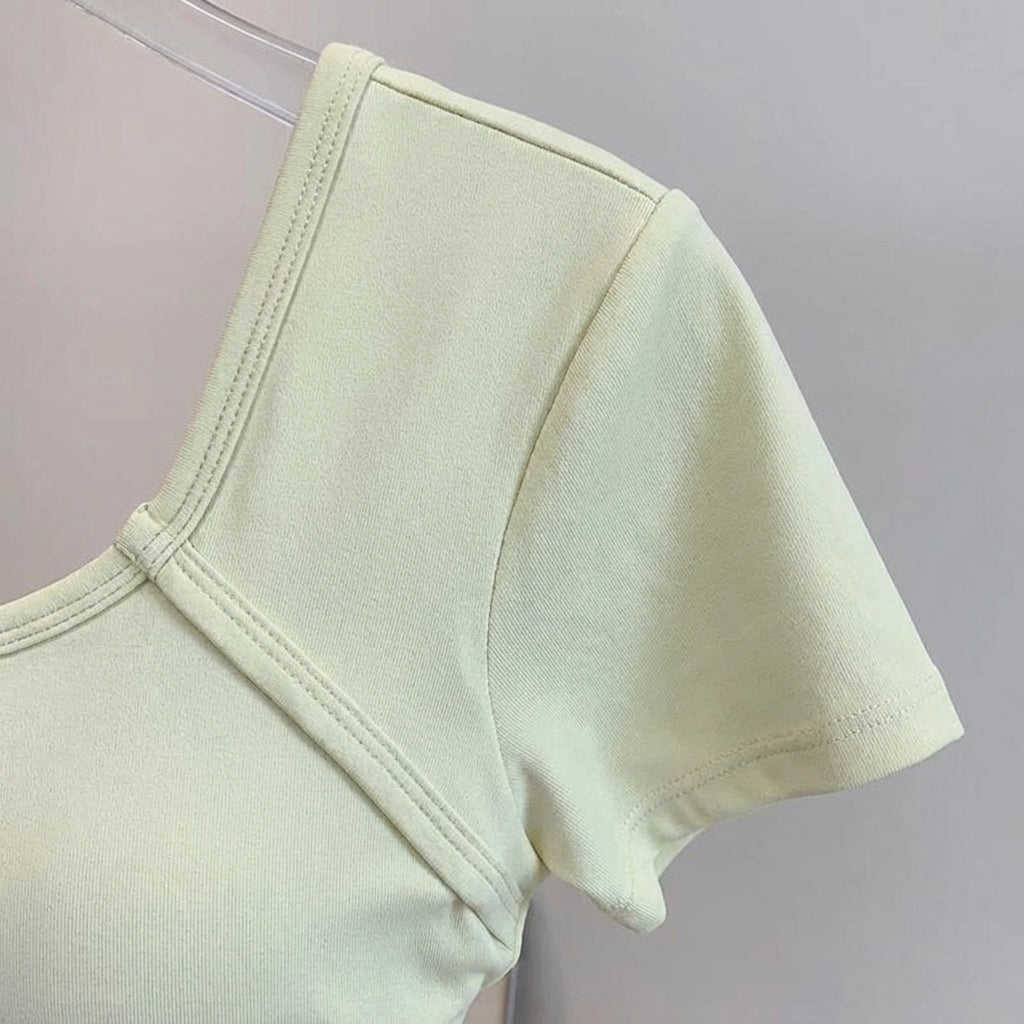 Krótki rękaw Crop Top - Bella