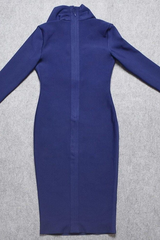 Elegancka sukienka na imprezę z długim rękawem - Kristin