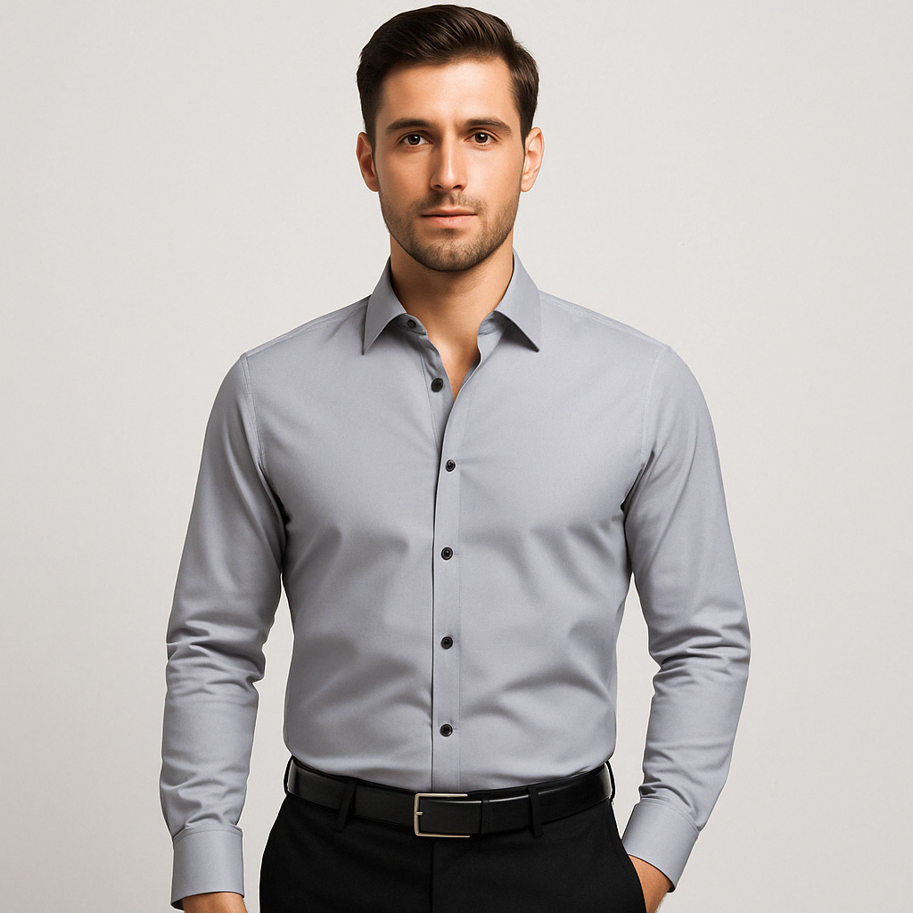 Koszula z długim rękawem slim fit - Kian