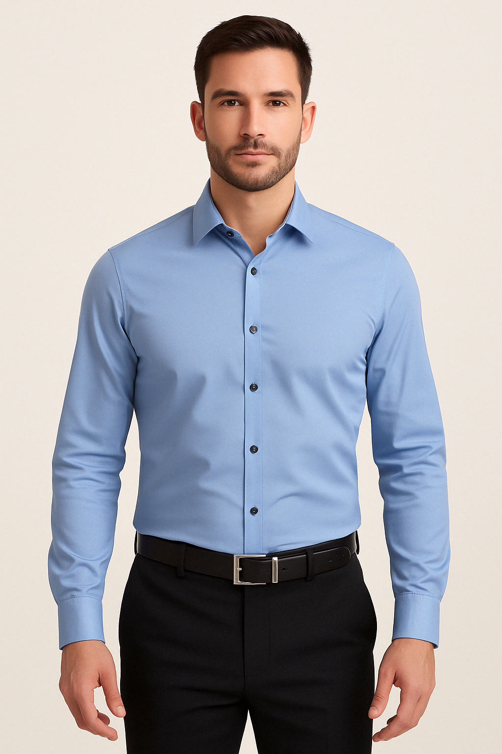 Koszula z długim rękawem slim fit - Kian