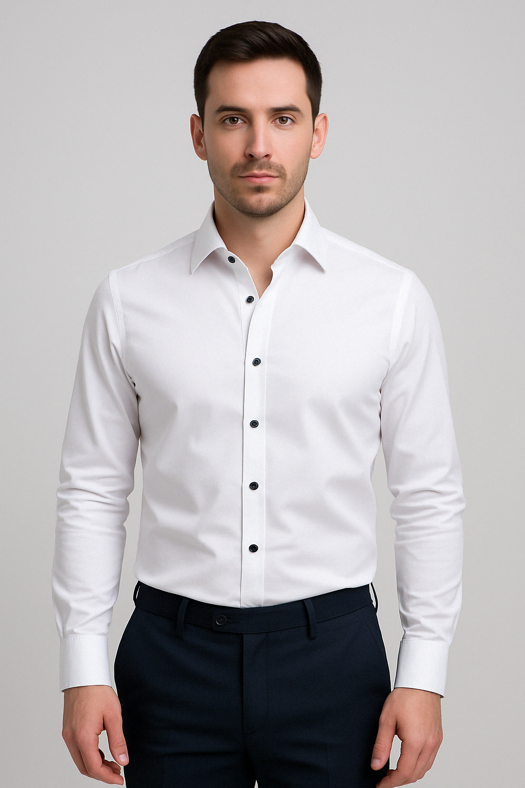 Koszula z długim rękawem slim fit - Kian