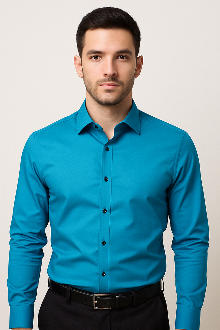 Koszula z długim rękawem slim fit - Kian