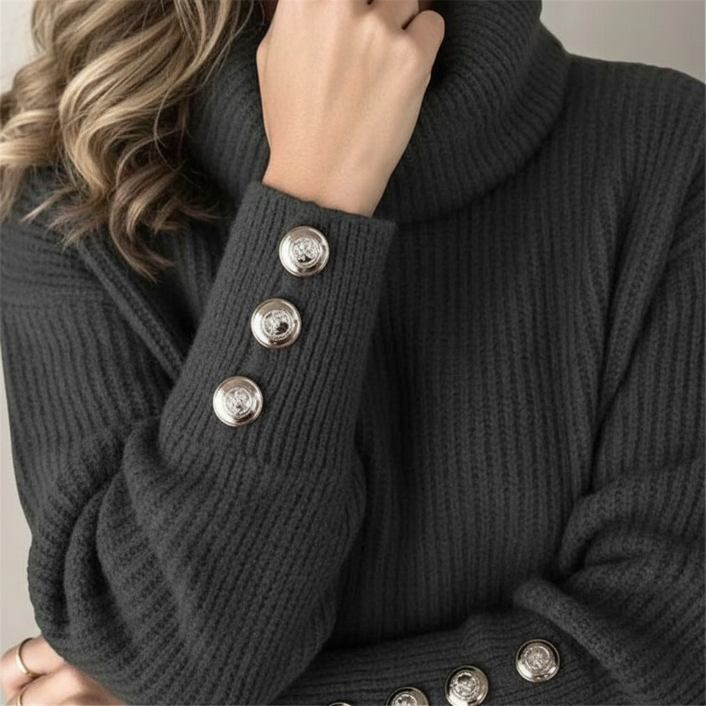 Damski sweter z długimi rękawami - Karin