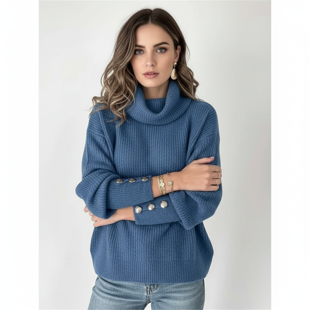 Damski sweter z długimi rękawami - Karin