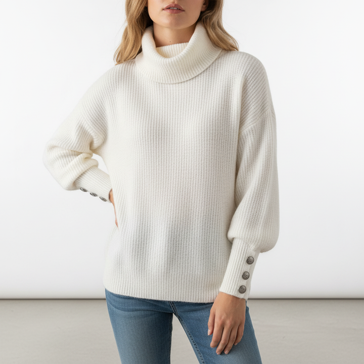 Damski sweter z długimi rękawami - Karin
