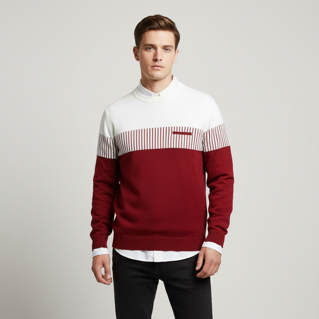 Długi rękaw sweter - StripeMix