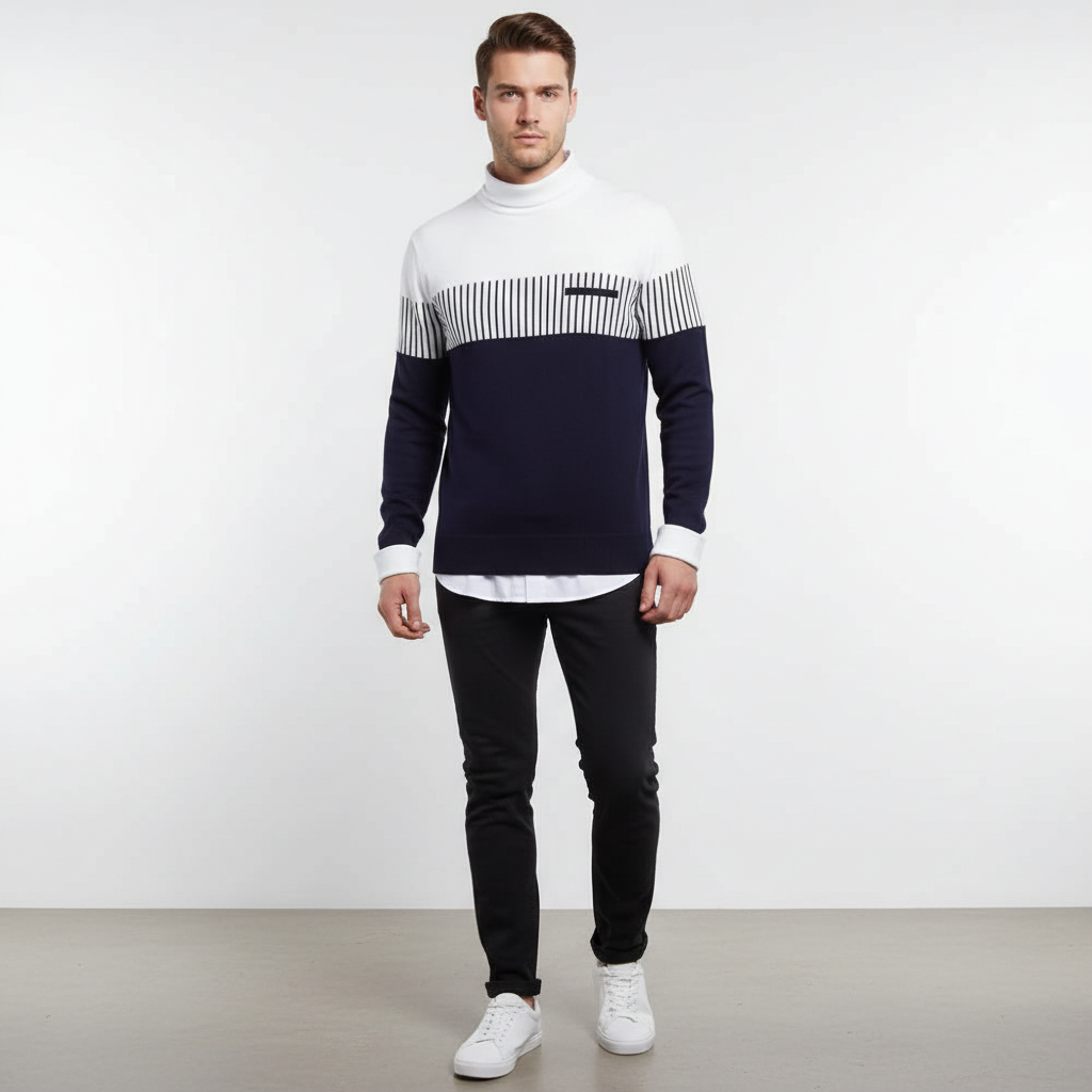 Długi rękaw sweter - StripeMix