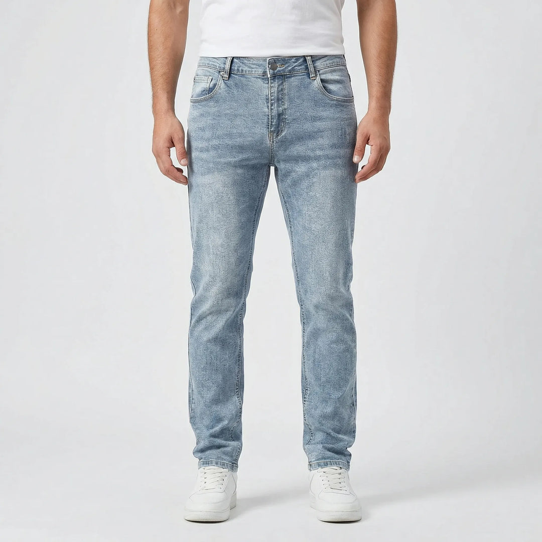 Casualowe męskie jeansy w kroju slim - Irvin