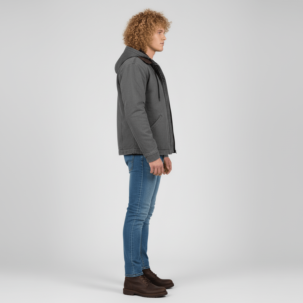 Luźna bluza z kapturem do warstwowania - Yves