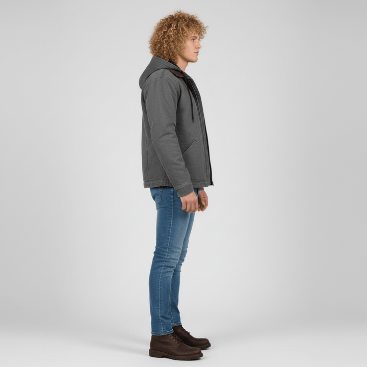 Luźna bluza z kapturem do warstwowania - Yves