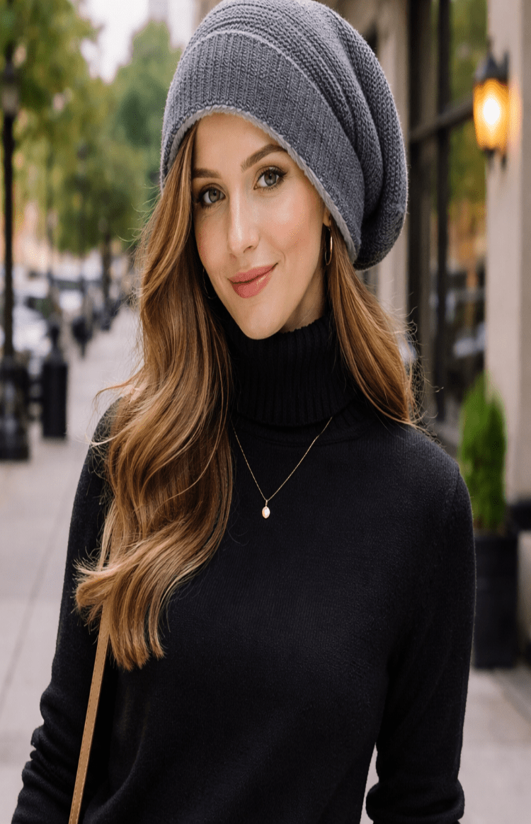 Luźna czapka typu slouchy - Charlie