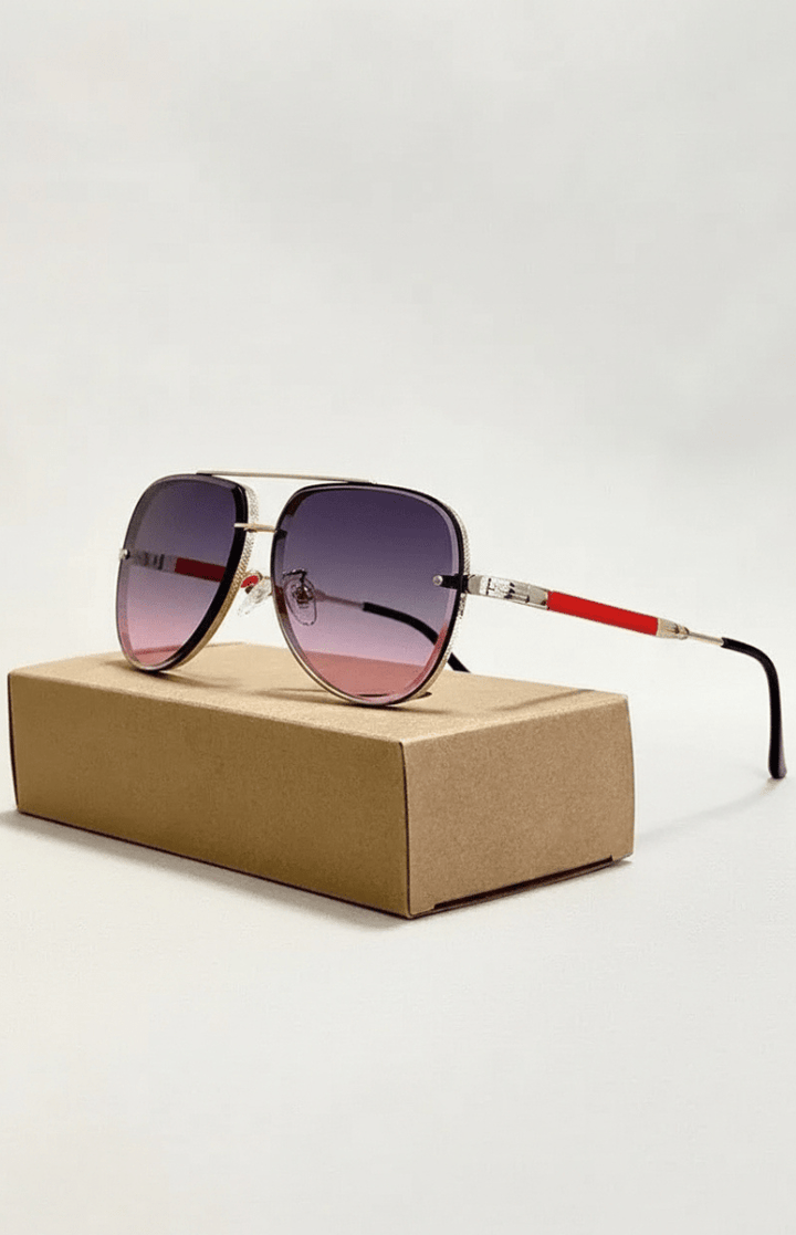 Lekkie okulary przeciwsłoneczne typu aviator - Marleen