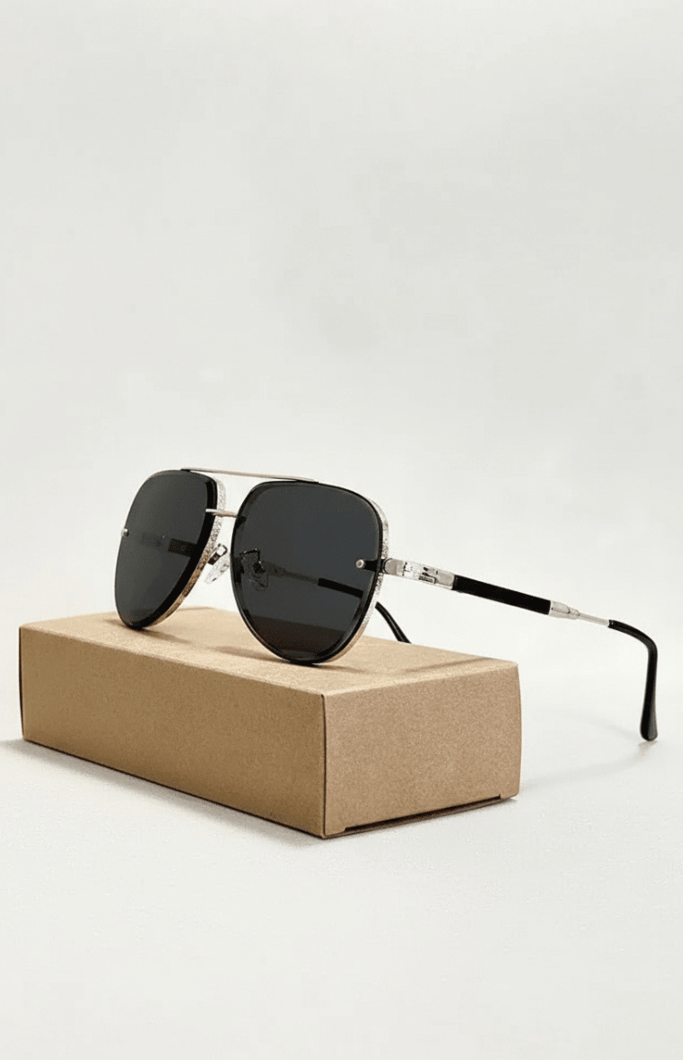Lekkie okulary przeciwsłoneczne typu aviator - Marleen
