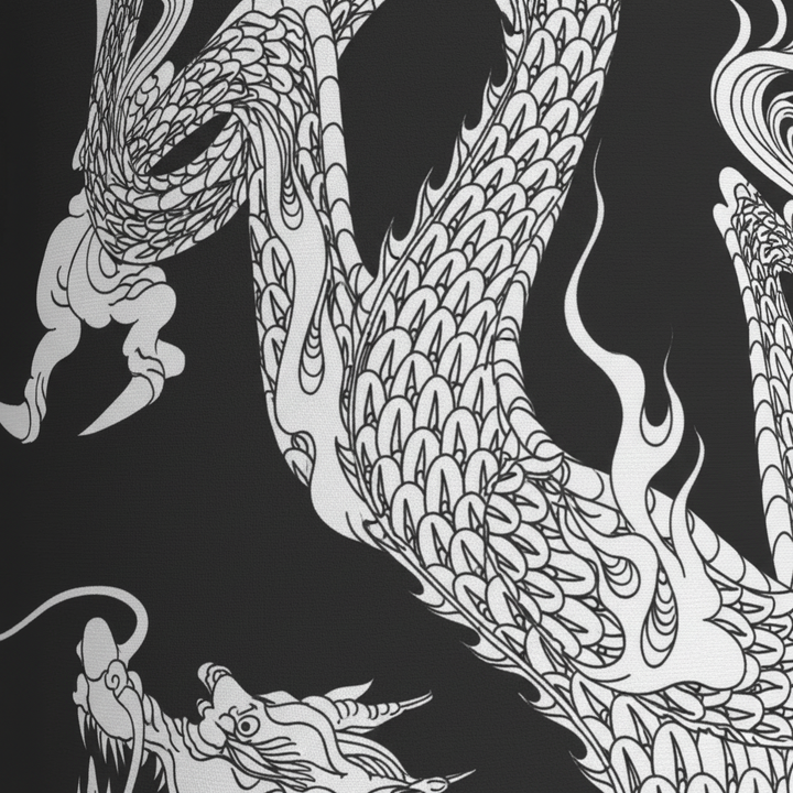 Lekki szlafrok z nadrukiem - DragonCoat