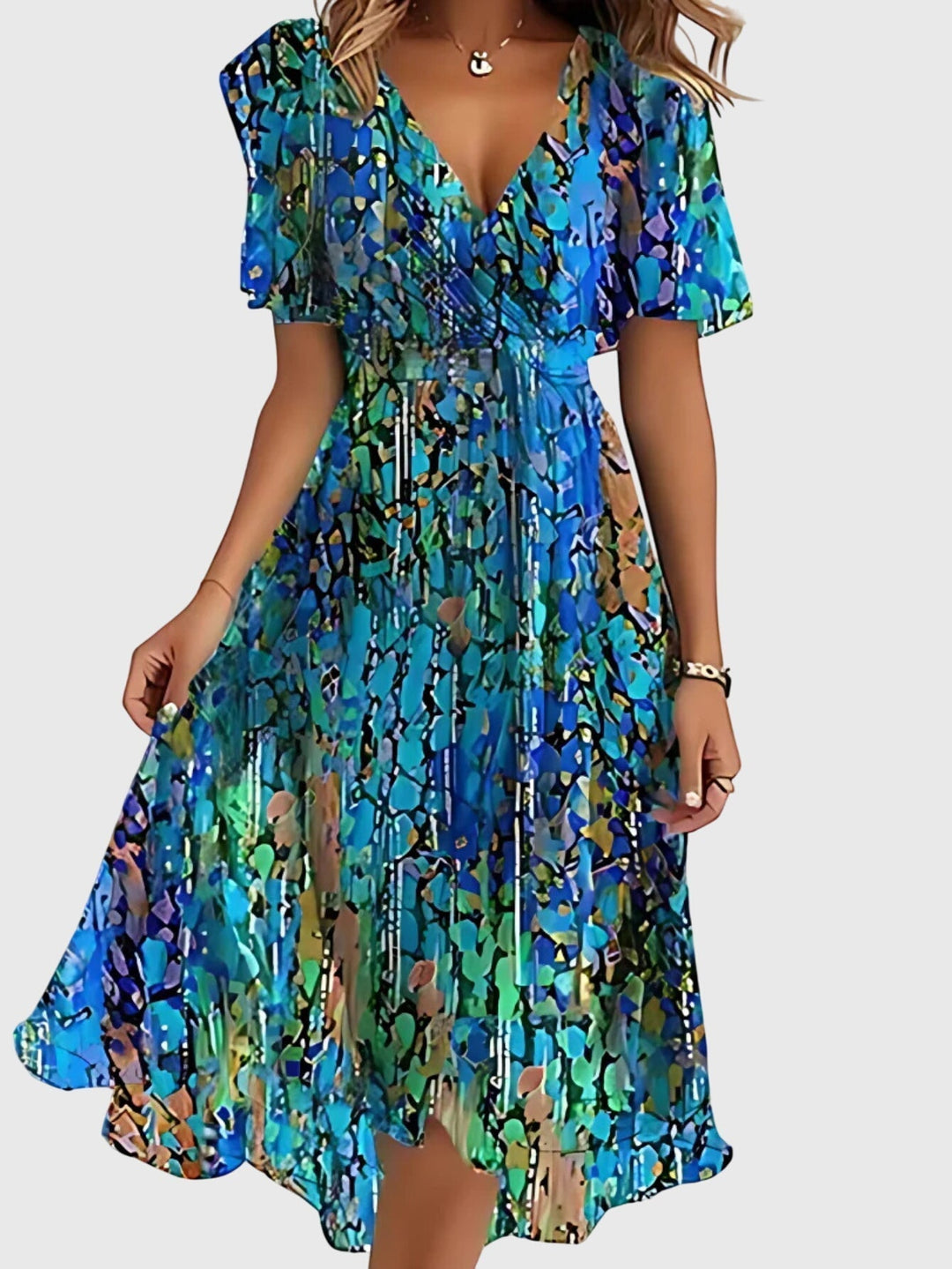 Kaminski | Letnia Sukienka Boho-Chic z Kwiatowym Printem