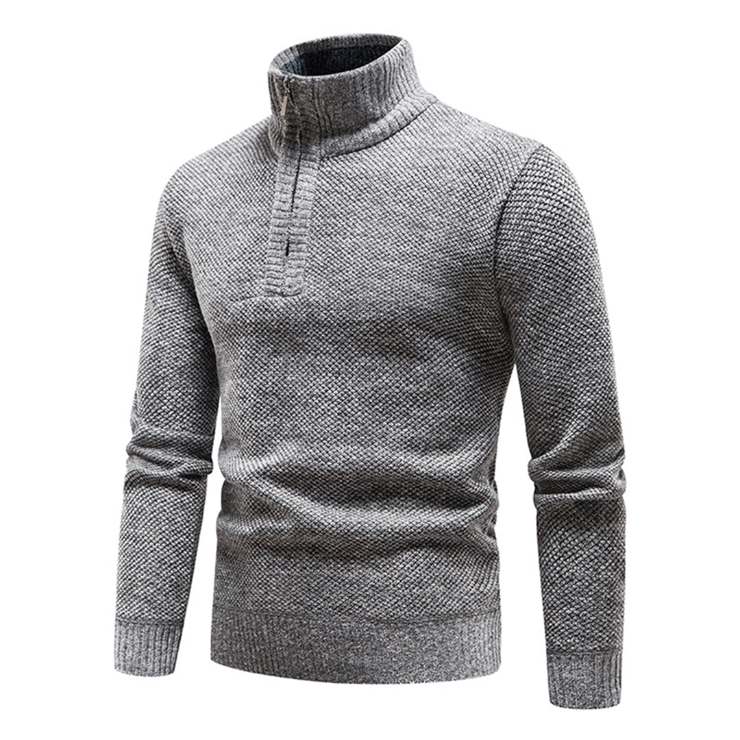 Sweter męski z półzipem – Cedric