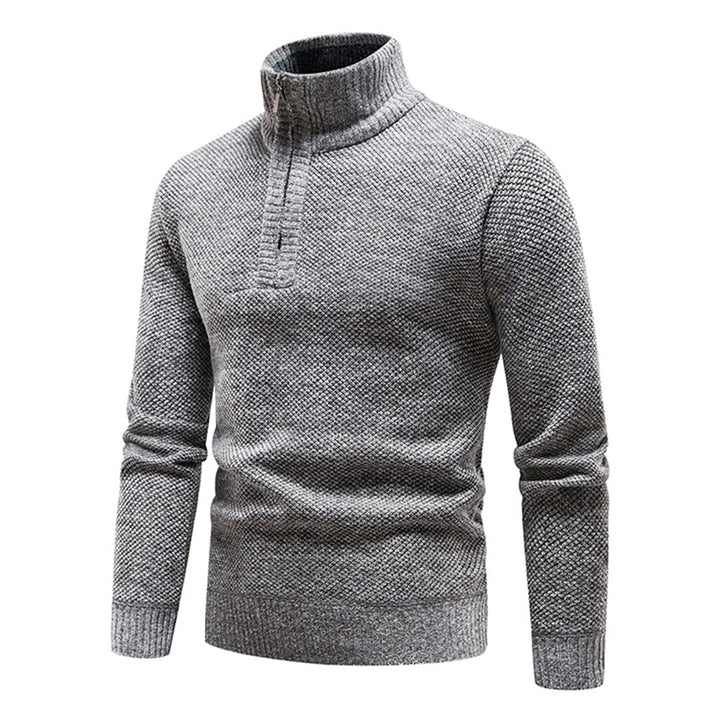 Sweter męski z półzipem – Cedric