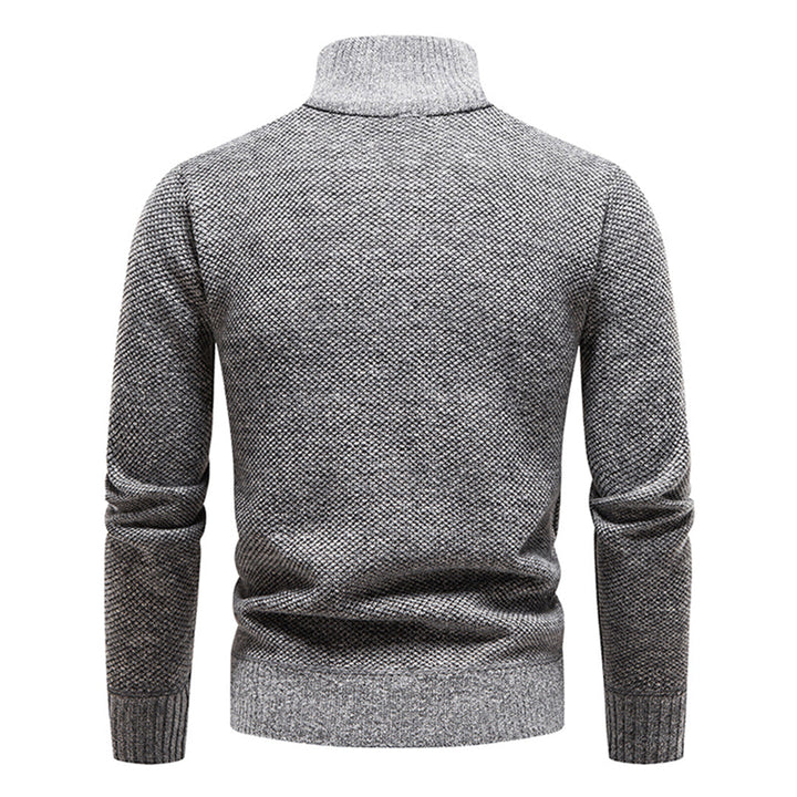 Sweter męski z półzipem – Cedric